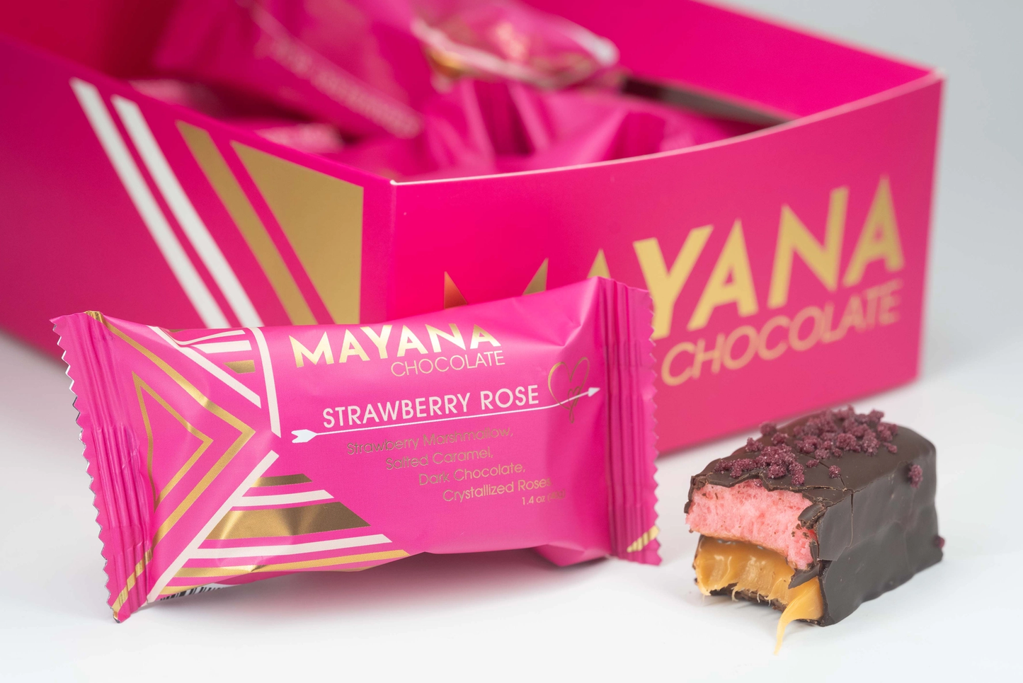 Mini Chocolate Bar Strawberry Rose