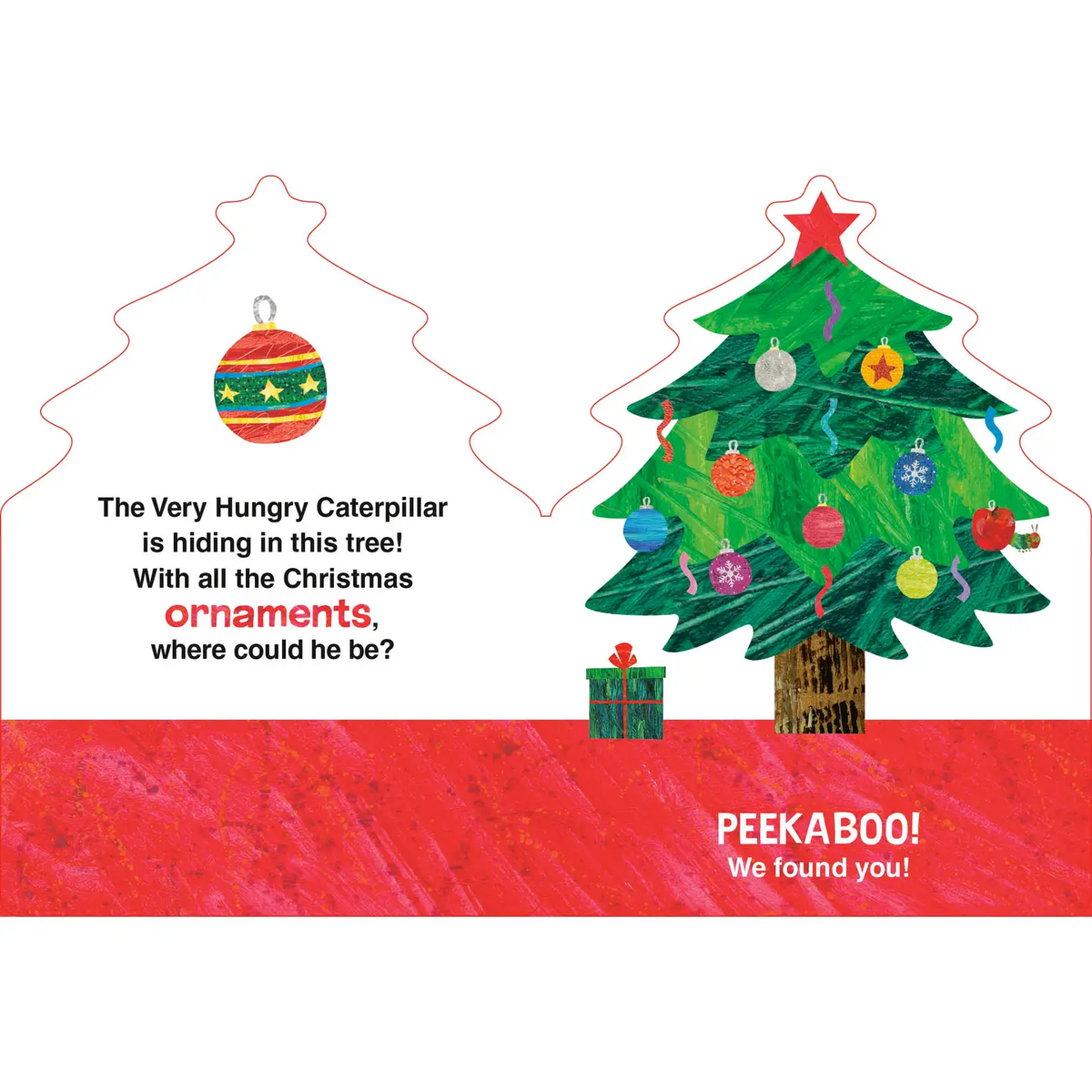 The Very Hungry Caterpillar Peekaboo Xmas Book