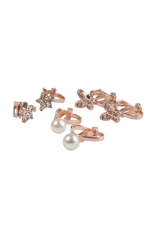 Girls Dazzle Clip On Earring Set