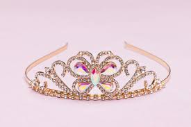 Girls Butterfly Jewel Tiara Headband