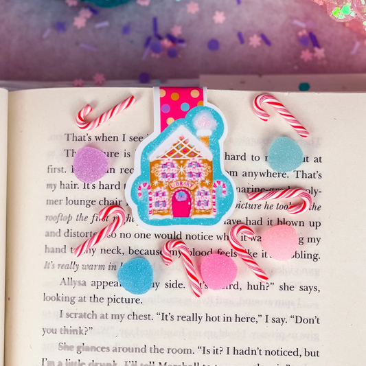 Gingerbread Library Magnetic Bookmark