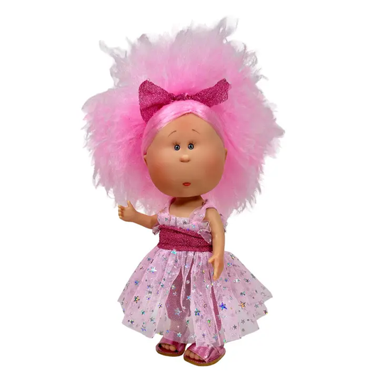 Mia Doll Pink Cotton Candy Hair w/ Bow