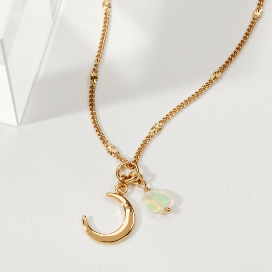 Opalescent Moon Necklace