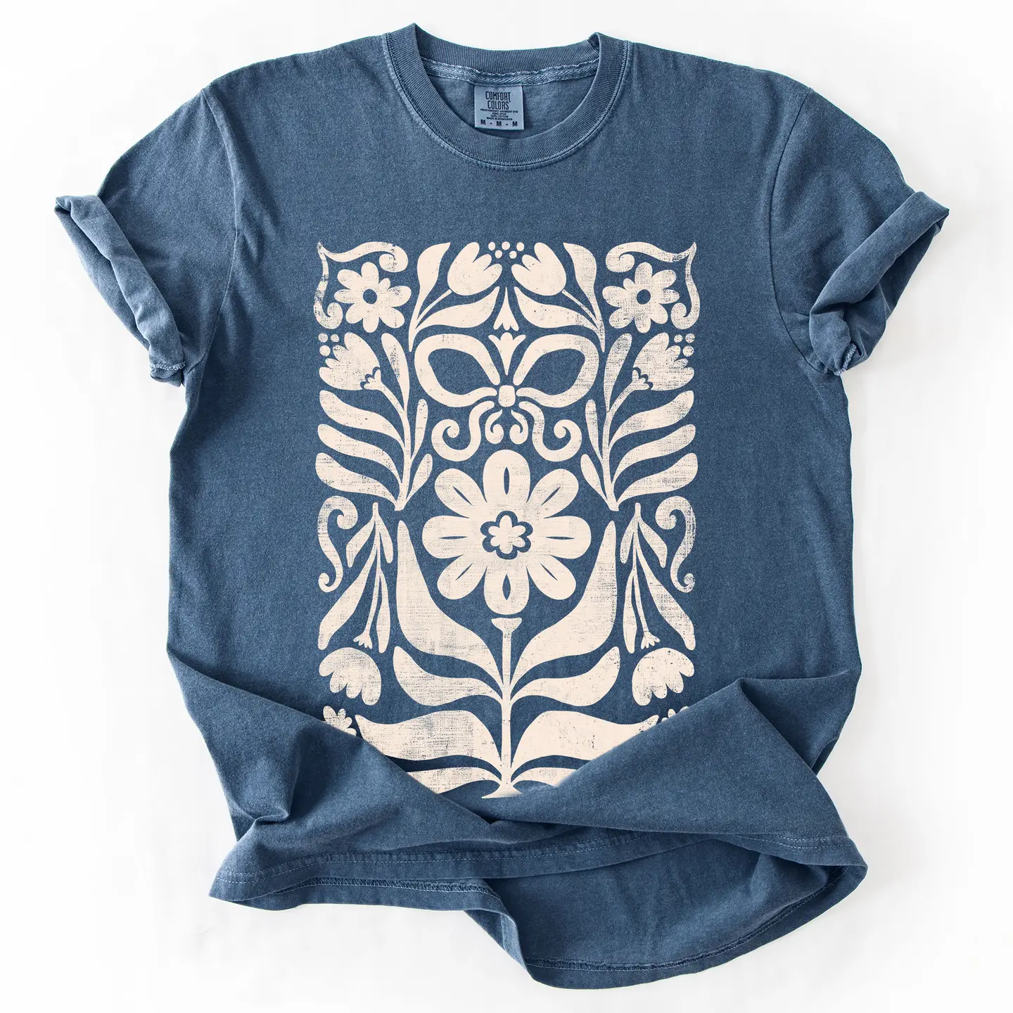 Vintage Folk Flower T-Shirt