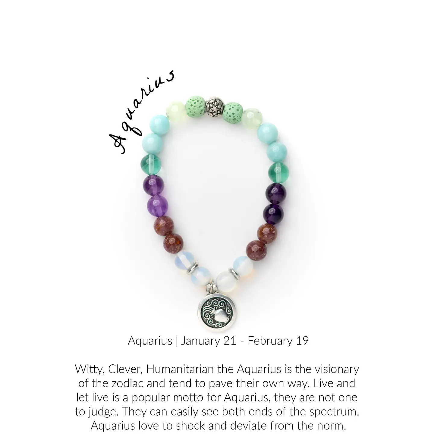 Aquarius Gemstone Bracelet