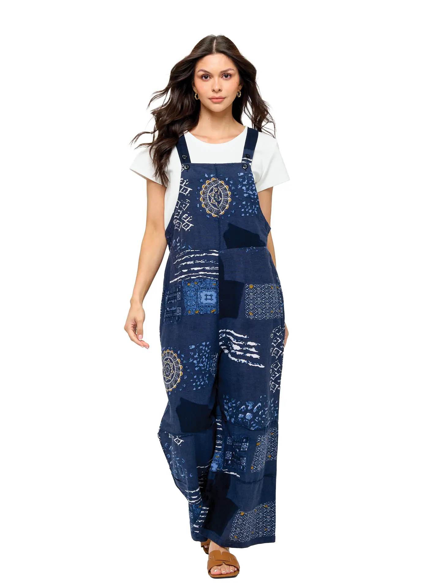 Boho Mandala Floral Romper