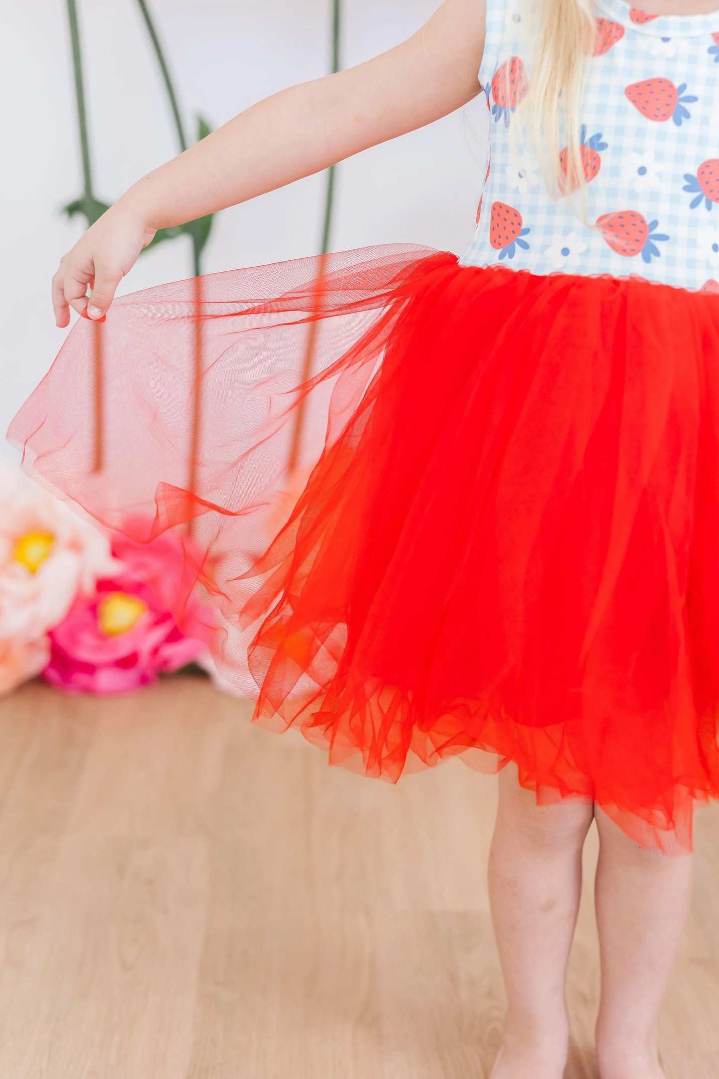 Summer Strawberries Tutu Dress
