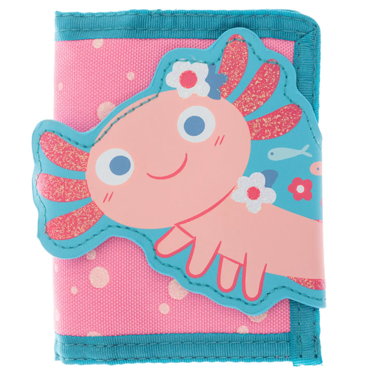 Kids Trifold Wallet - Axolotl
