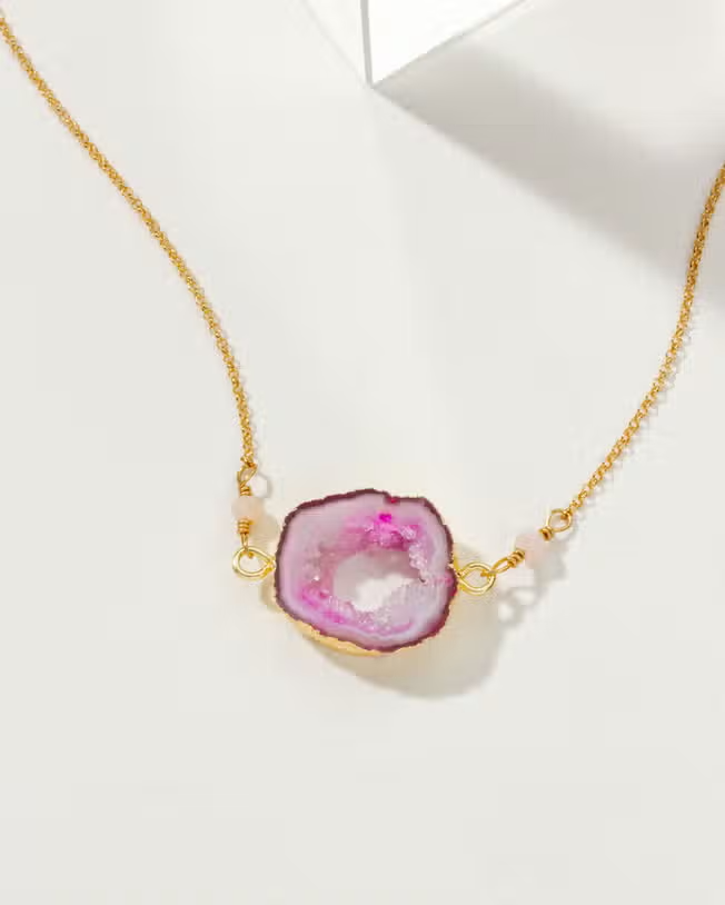 Earthly Geode Necklace