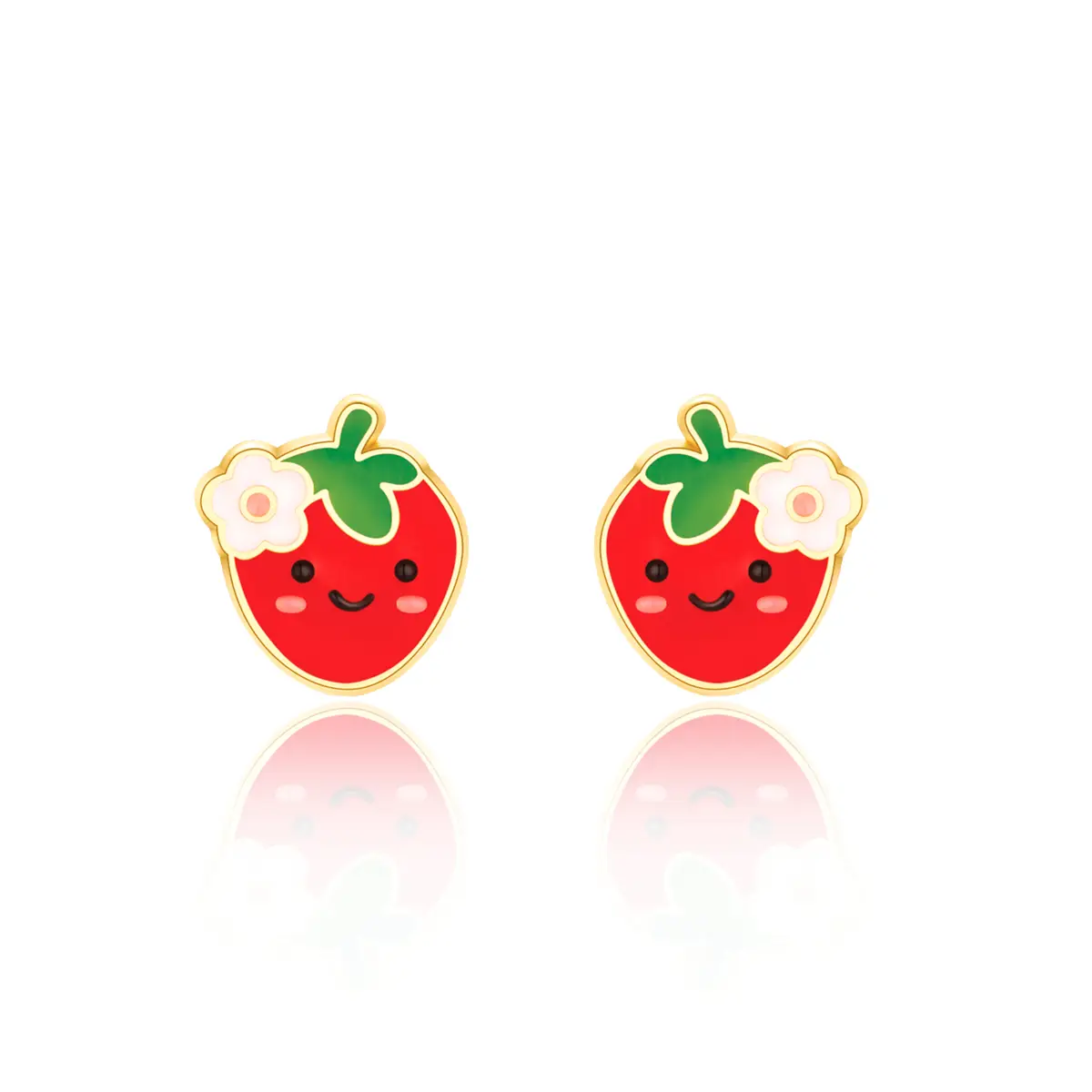 Berry Cute Strawberry Stud Earrings