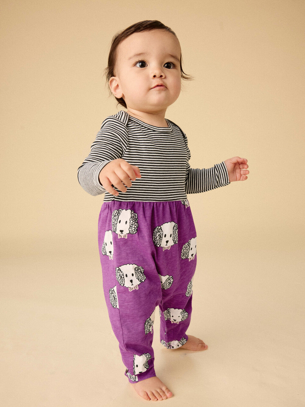 Baby Maltipoo Mix Print Romper