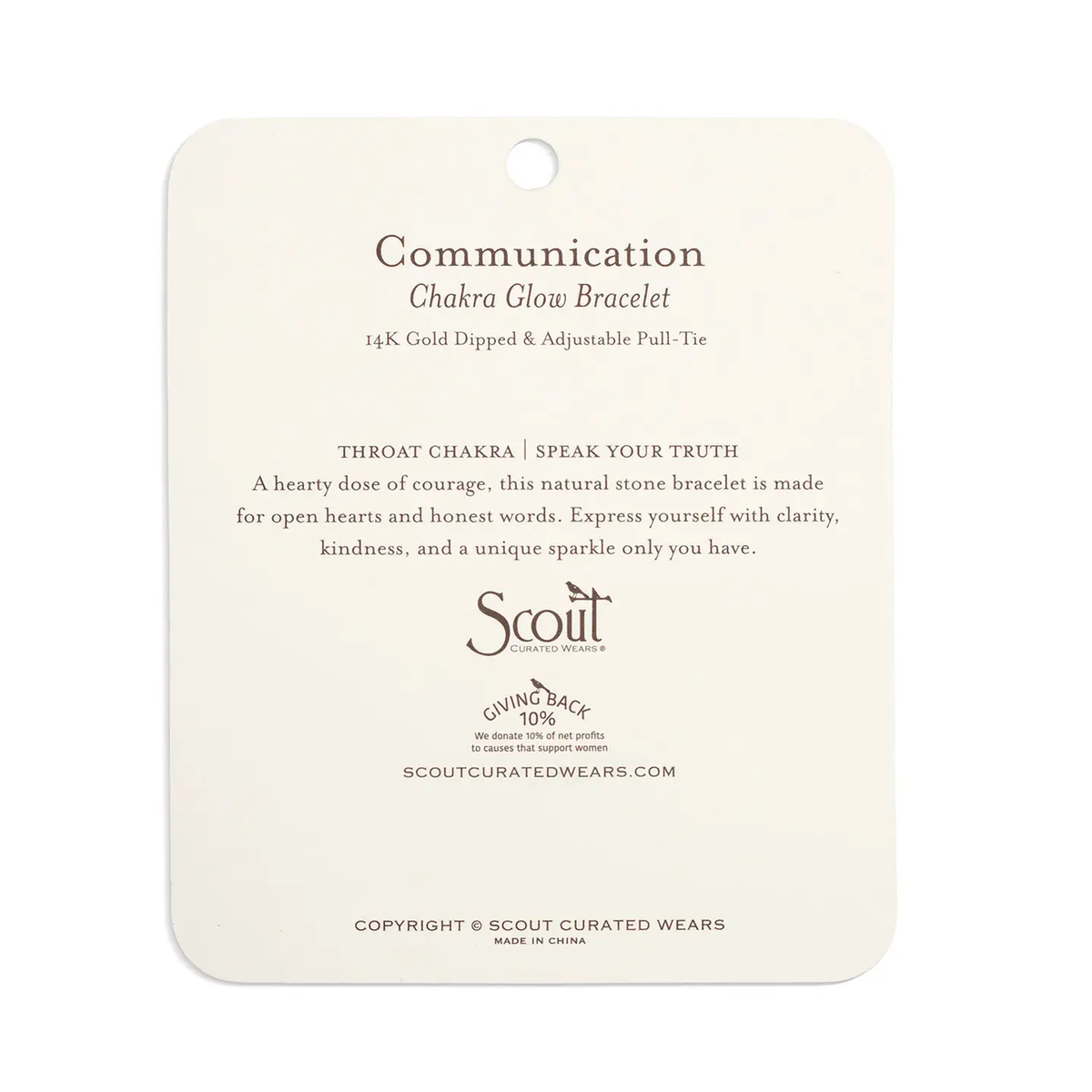 Chakra Glow Bracelet - Communication/Throat