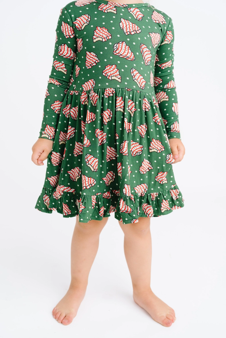 Girls Tree Treats Bamboo Dress