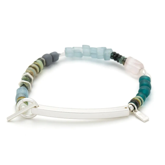 Hidden Message Bracelet BossB*tch/Rose Quartz
