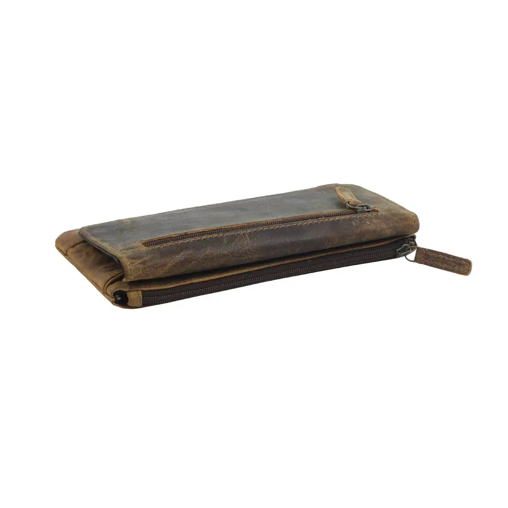 Oak Fire Leather Wallet