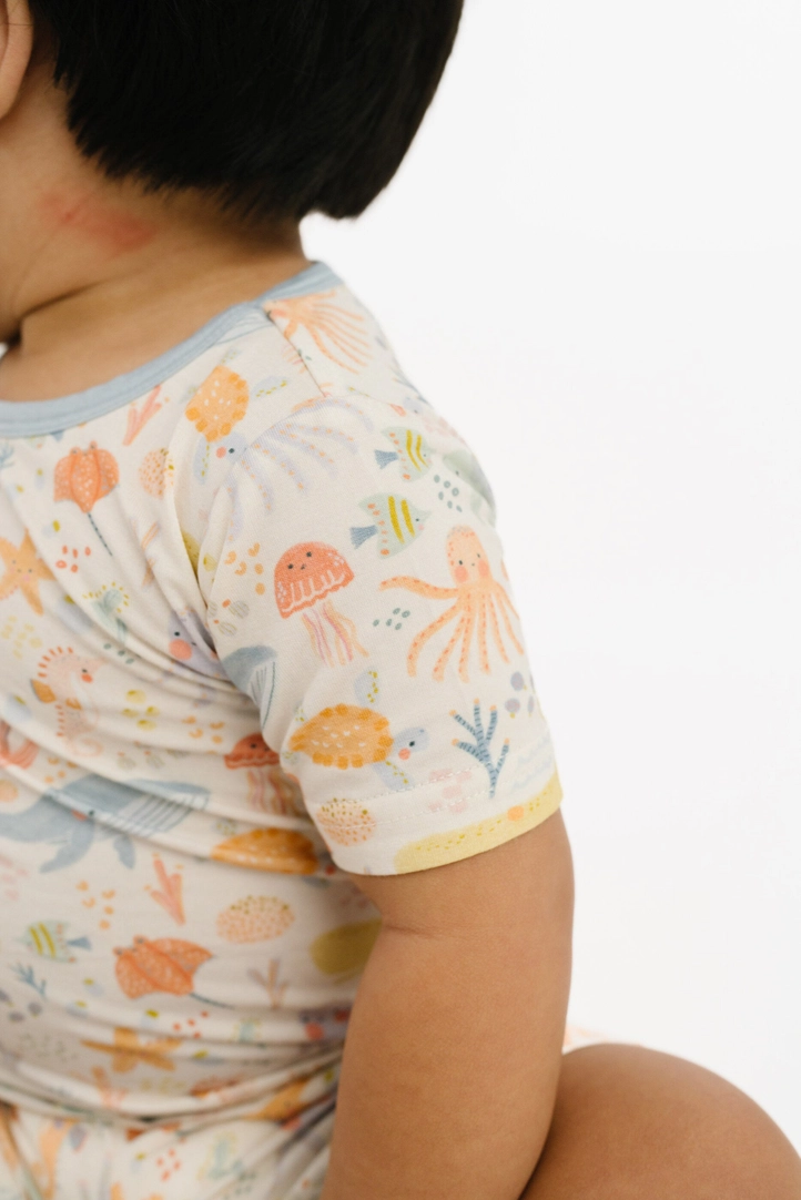 Kids Underwater Friends Bamboo Shorts Set