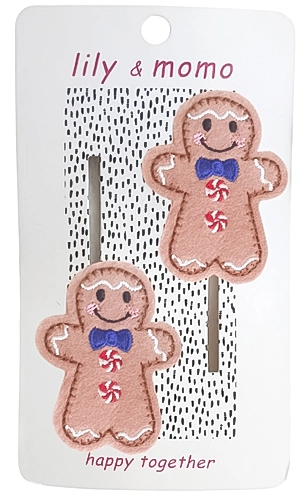 The Gingerbread Friend Hair Clips