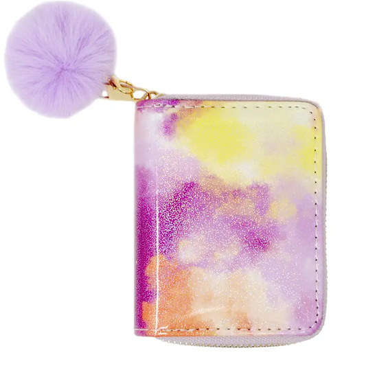 Girls Wallet Shinny Tie Dye