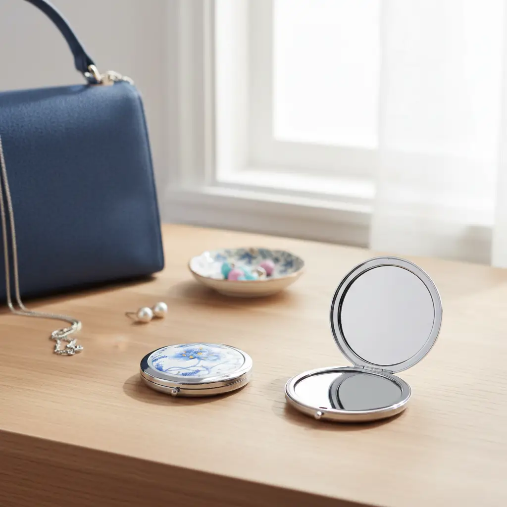 Porcelain Compact Mirror