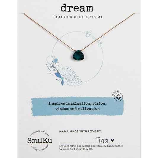 Soul Shine Necklace Peacock Blue for Dream