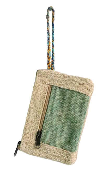 Hemp Coin Purse Loop Handle