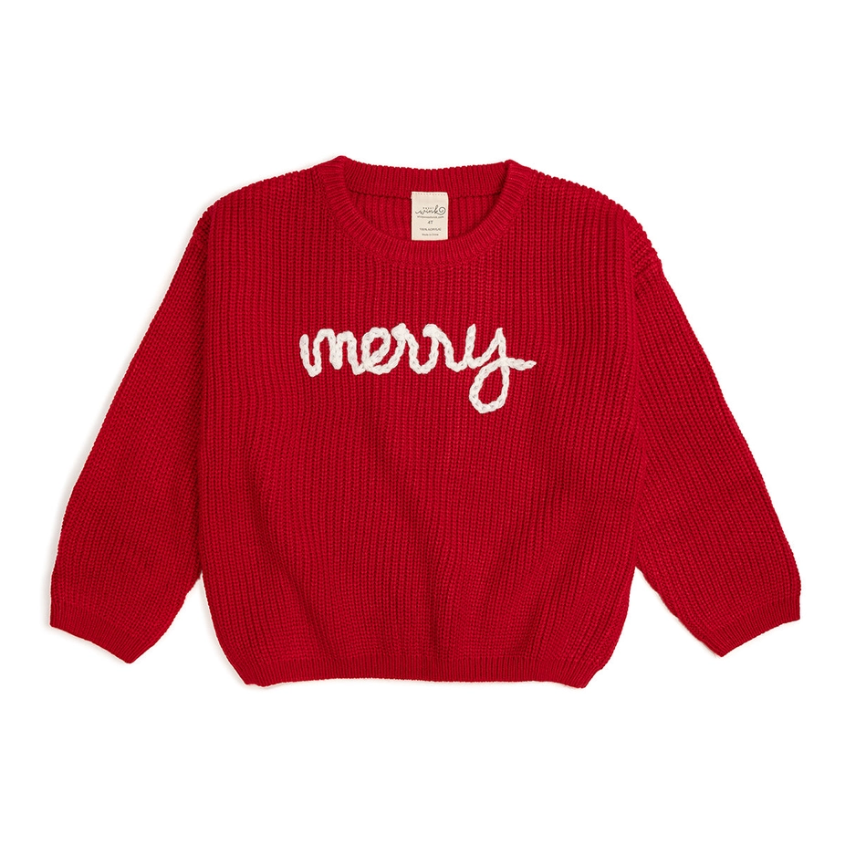 Kids Merry Holiday Sweater