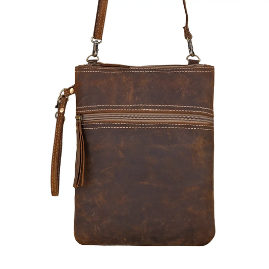 Bursage Crossbody Bag - Brown