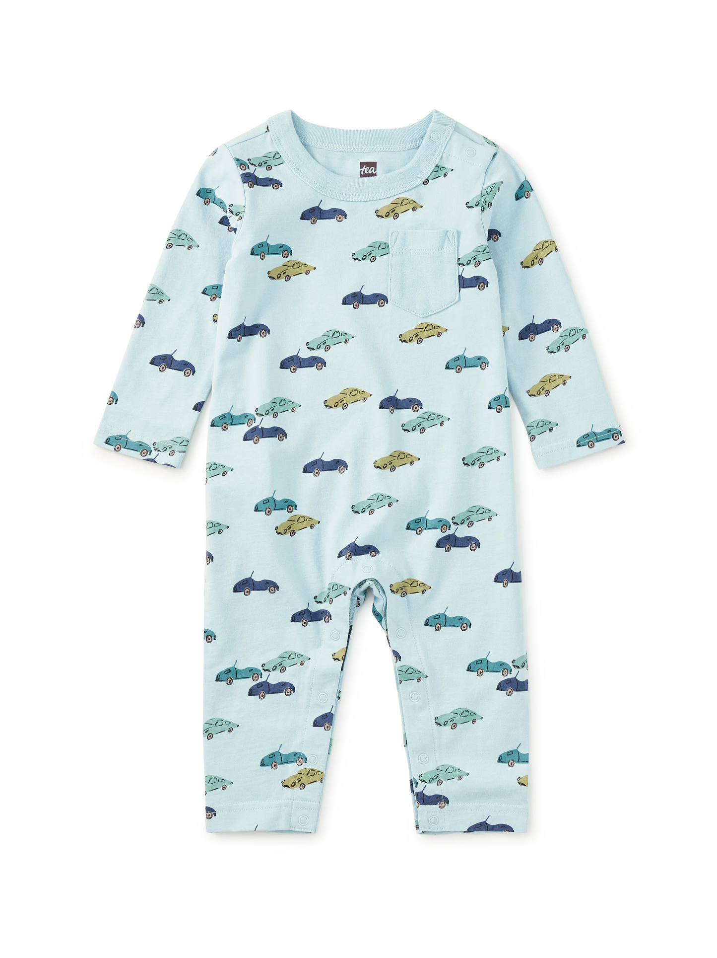 Baby Mini Cars Long Sleeve Romper