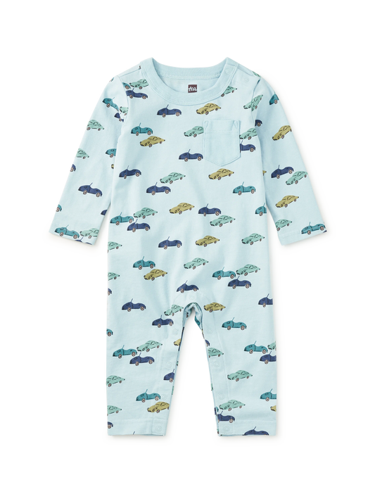 Baby Mini Cars Long Sleeve Romper