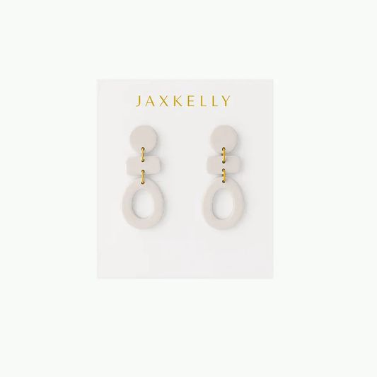 Three Tier Clay Earrings