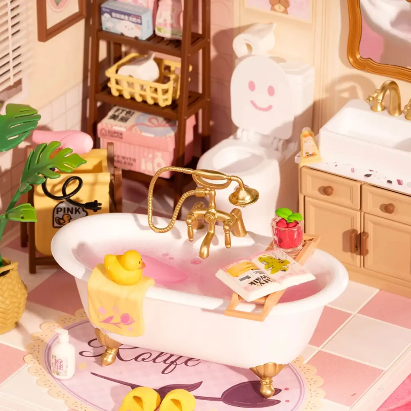 Miniature House Kit: Pop Bubble Bathroom