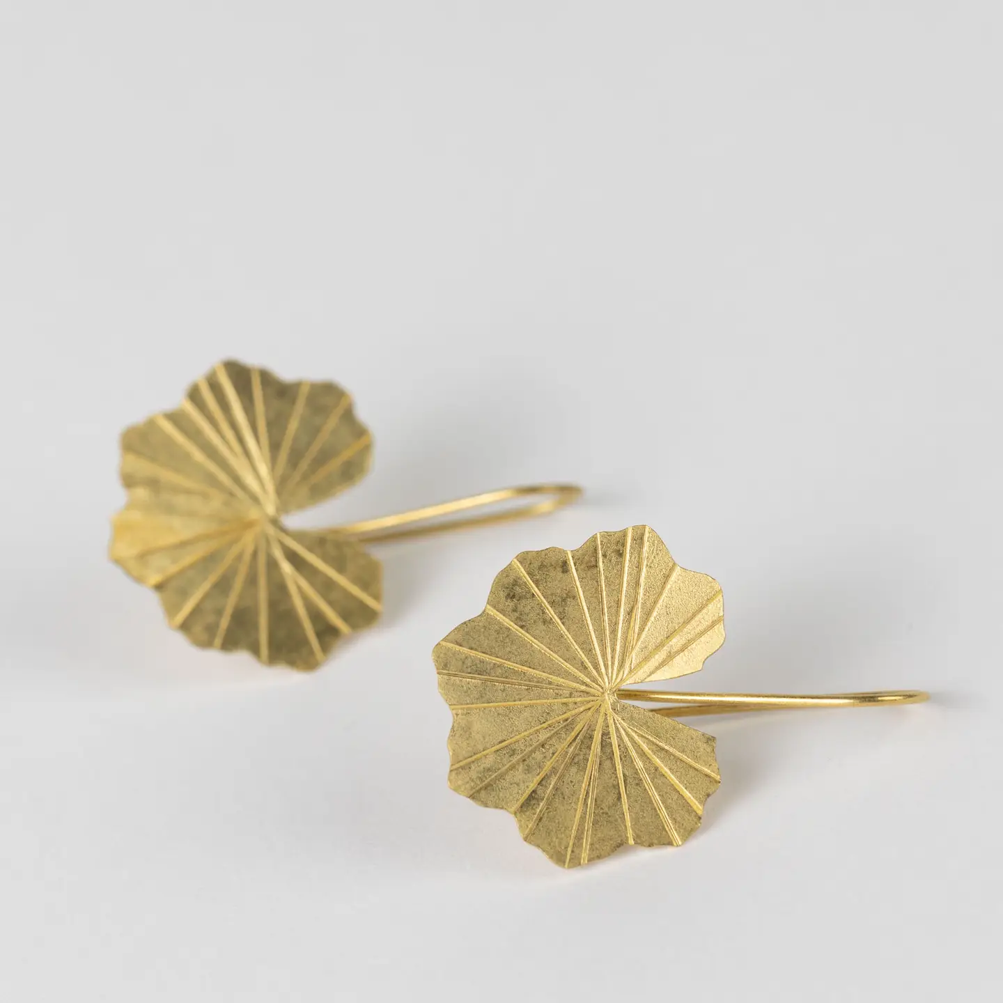 Lotus Leaf Drop Earrings