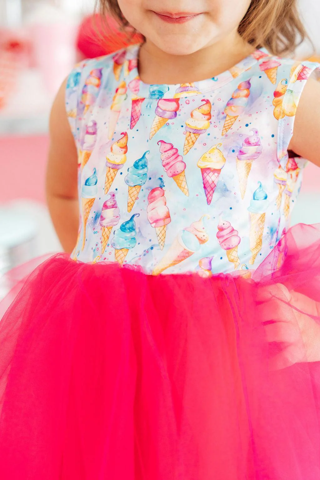 Rainbow Sweets Ice Cream Tutu Dress