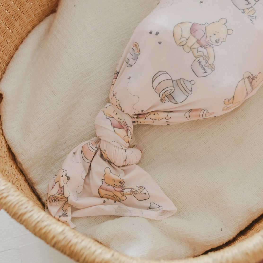 Winnie the Pooh Hunny Knit Swaddle Blanket
