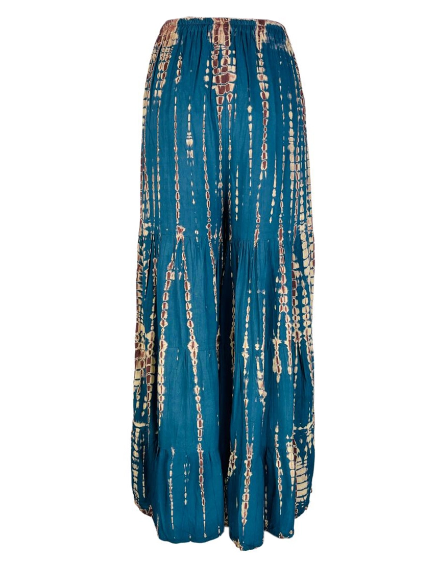 Tie-Dye Tiered Palazzo Pants