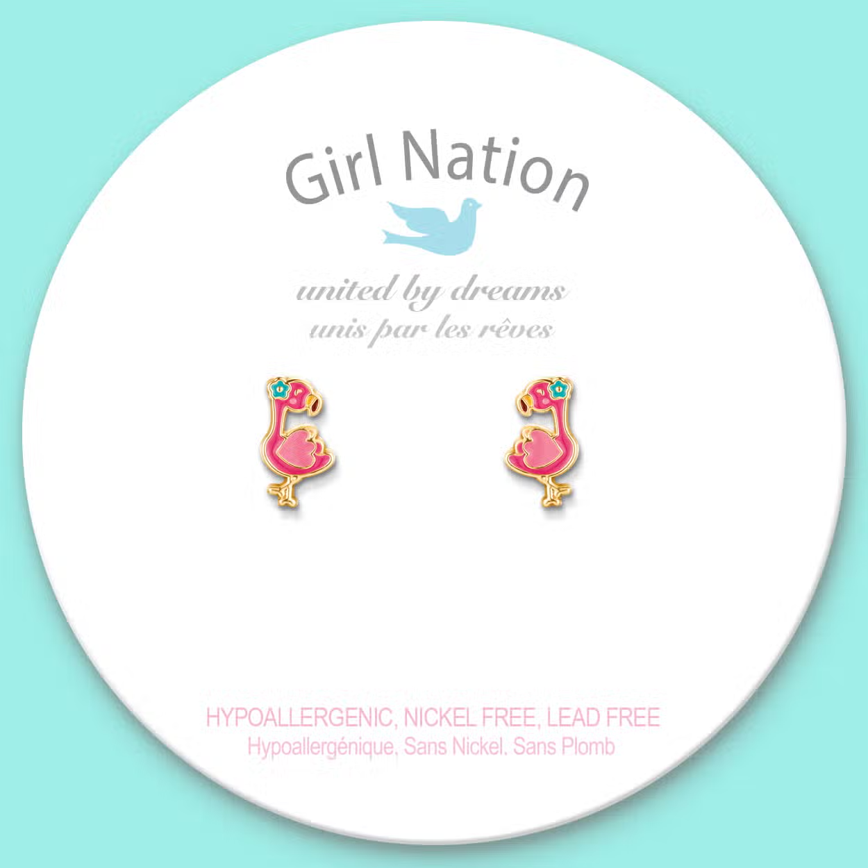 Fantasic Flamingo Stud Earrings