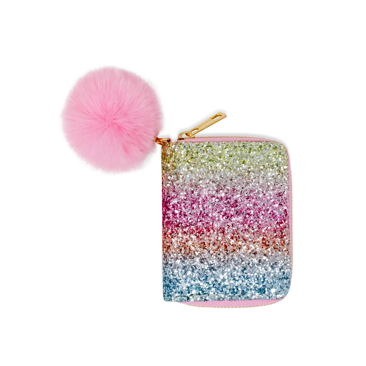 Girls Wallet Glitter Rainbow