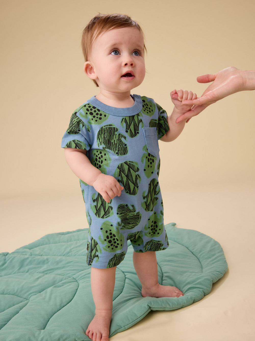 Baby Frogs Pocket Shortie Romper