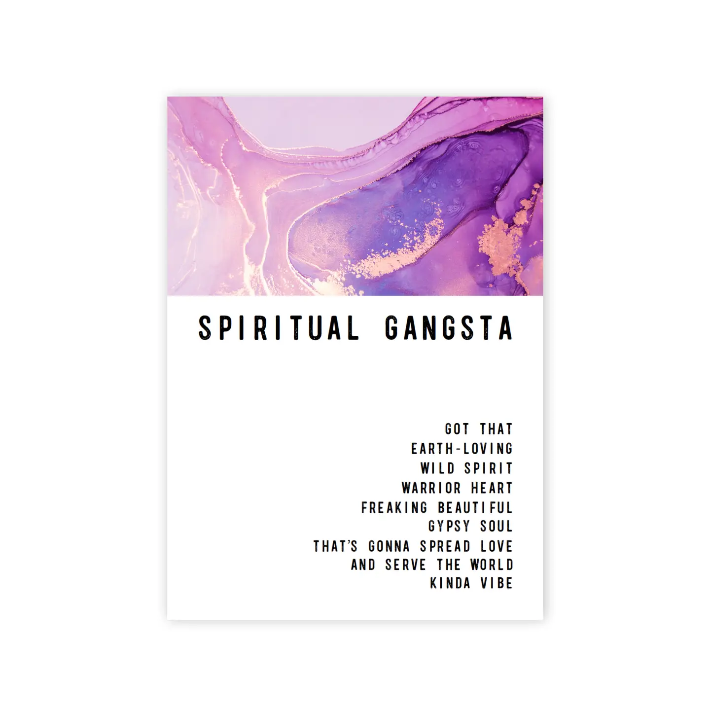 You're My Favorite Spiritual Gangsta Greeting Card