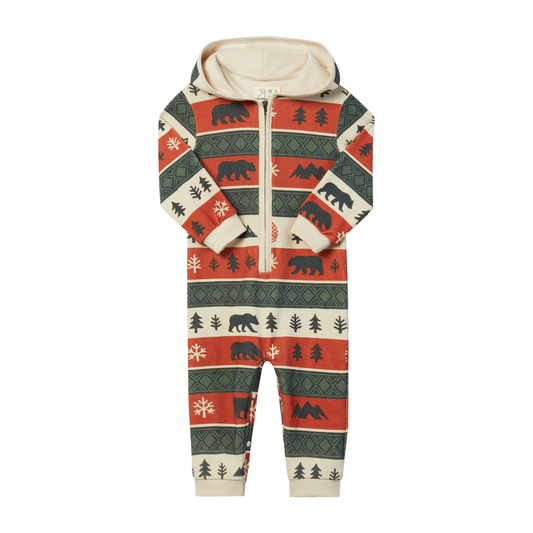 Baby Festive Stefano Hooded Romper