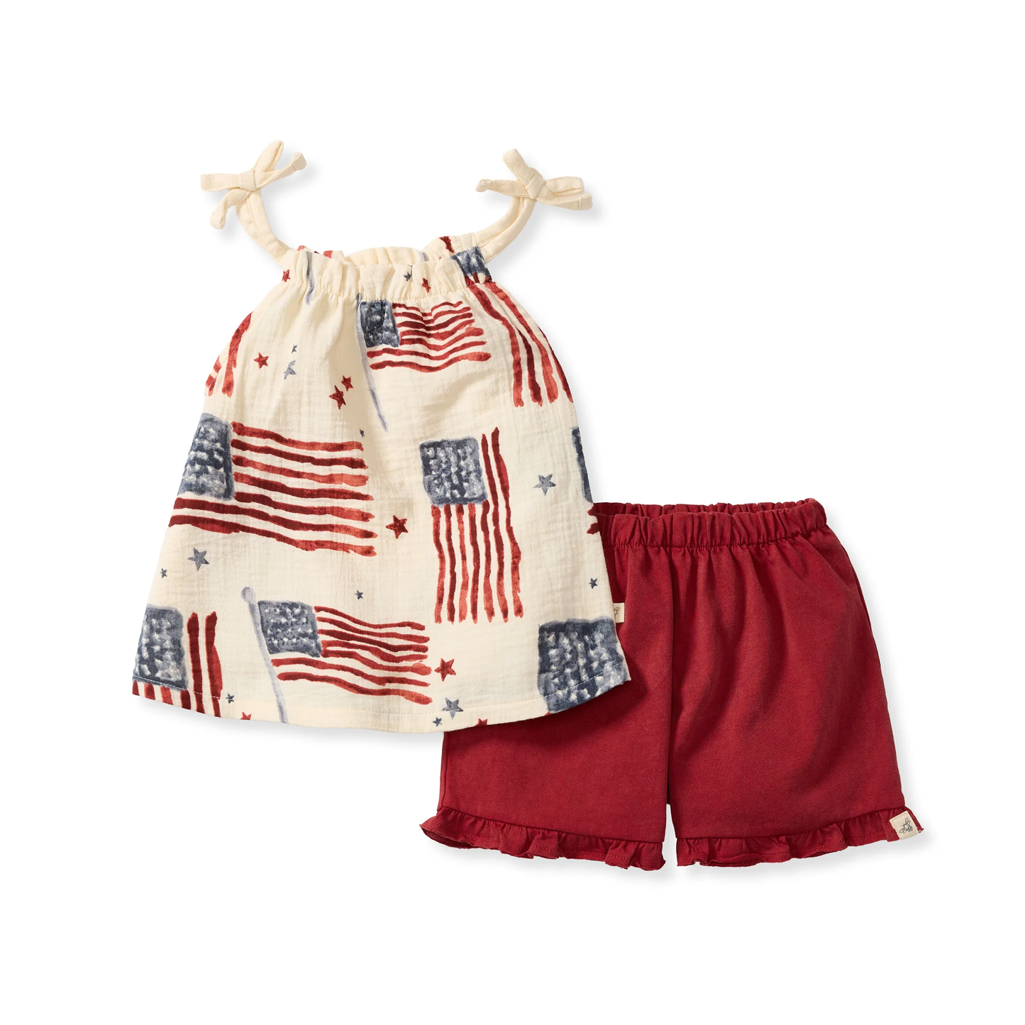 Baby American Flag Tank + Shorts Set