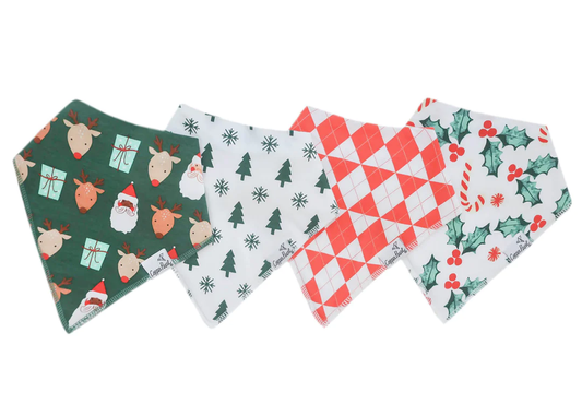 Prancer Bandana Bib Set 4pk