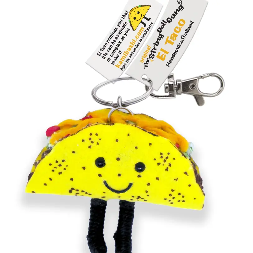 El Taco String Doll Keychain