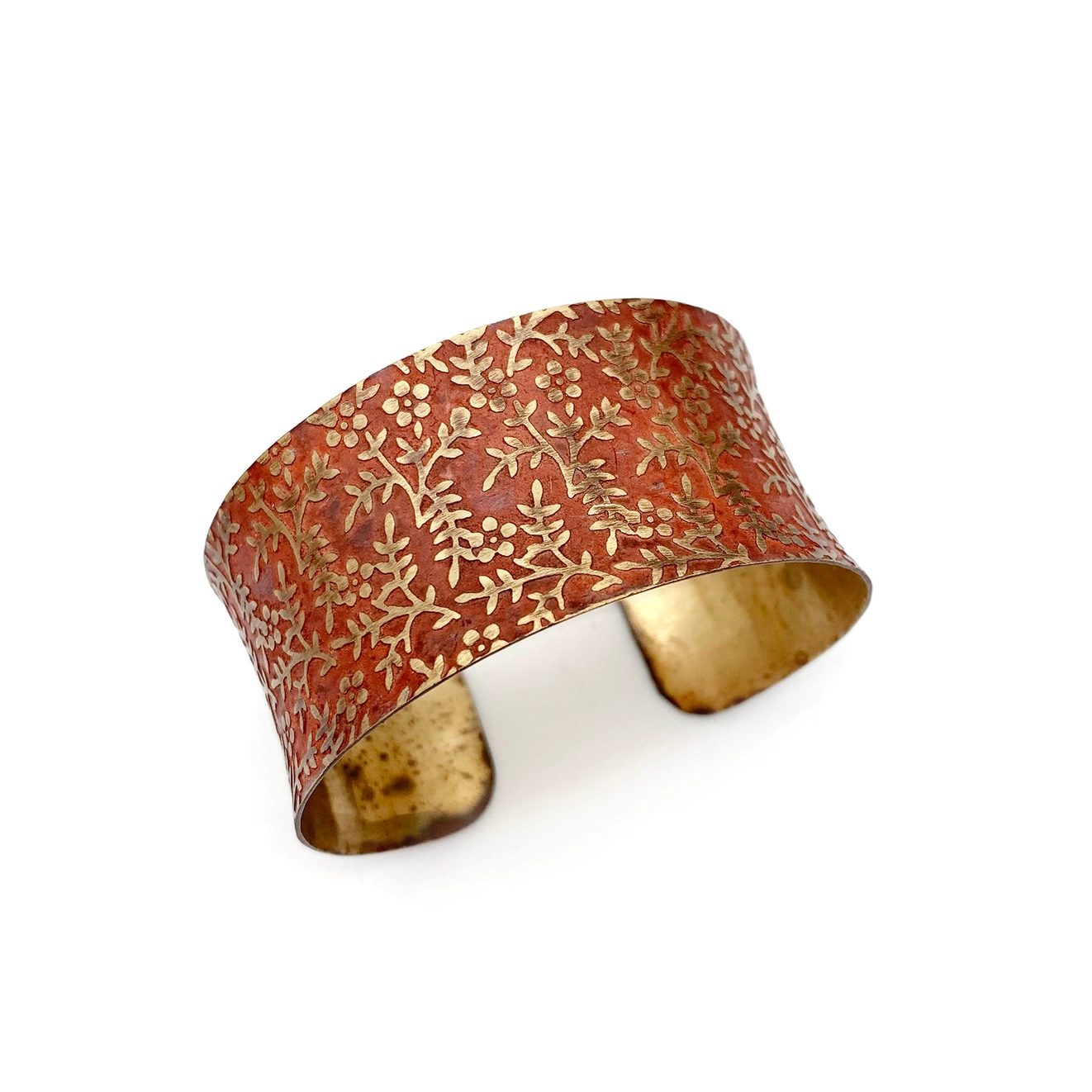 Brass Patina Cuff Bracelet
