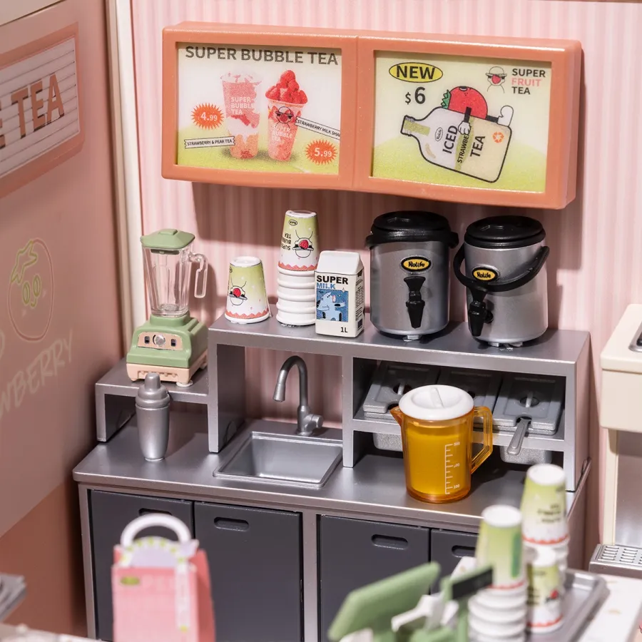 Miniature House Kit: Bubble Tea