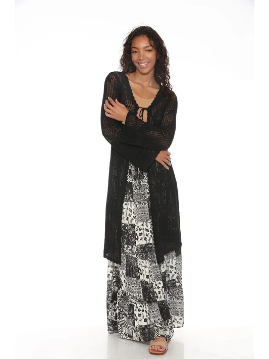 Celestial Lacy Longline Hoodie