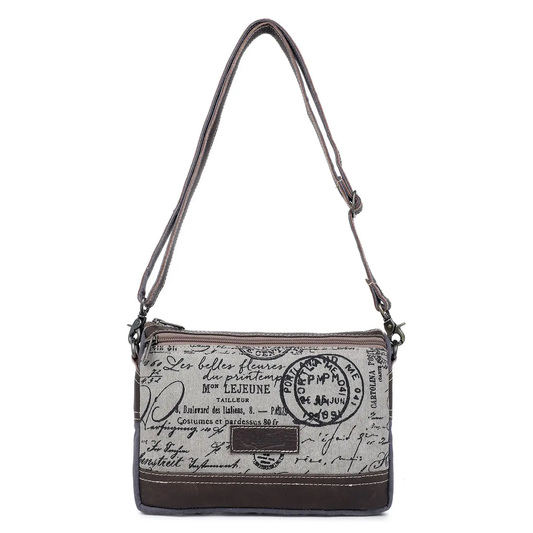 Women's Crossbody Bag - French Script