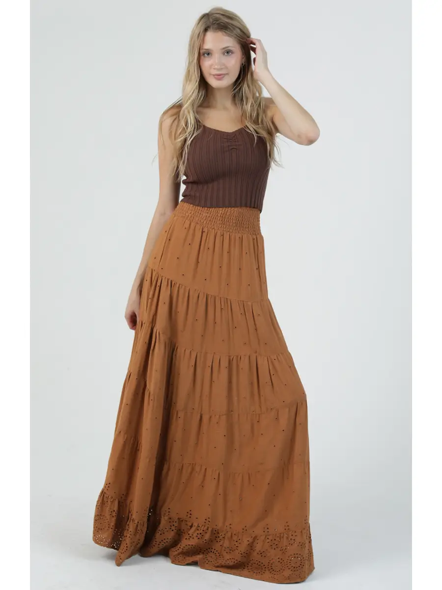 Tiered Maxi Skirt