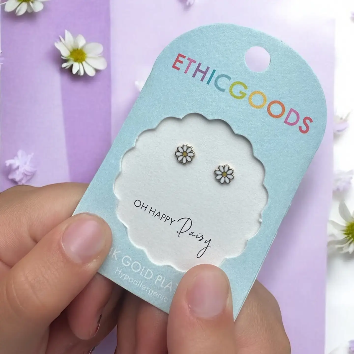 Daisy Tiny Screw Back Earrings