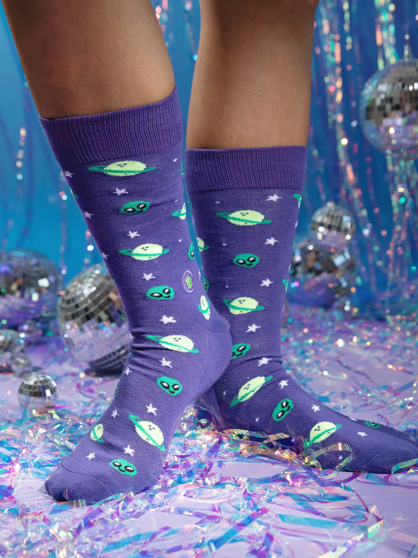 Socks That Give Books - Purple Planets